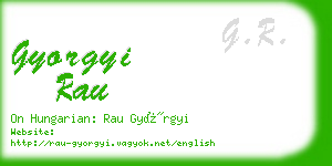 gyorgyi rau business card